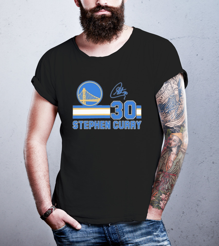 Stephen Curry Golden State Warriors 30 Signature T-Shirt