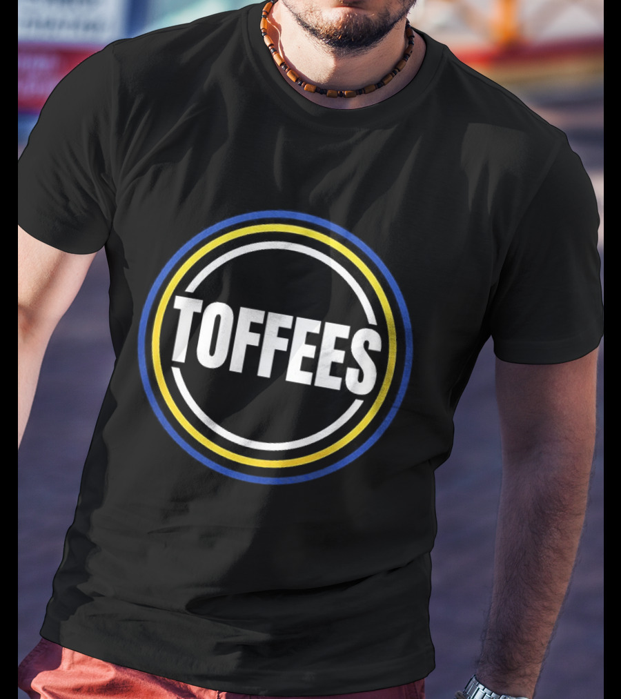 Toffees Circle Blue And Yellow Rings T-Shirt