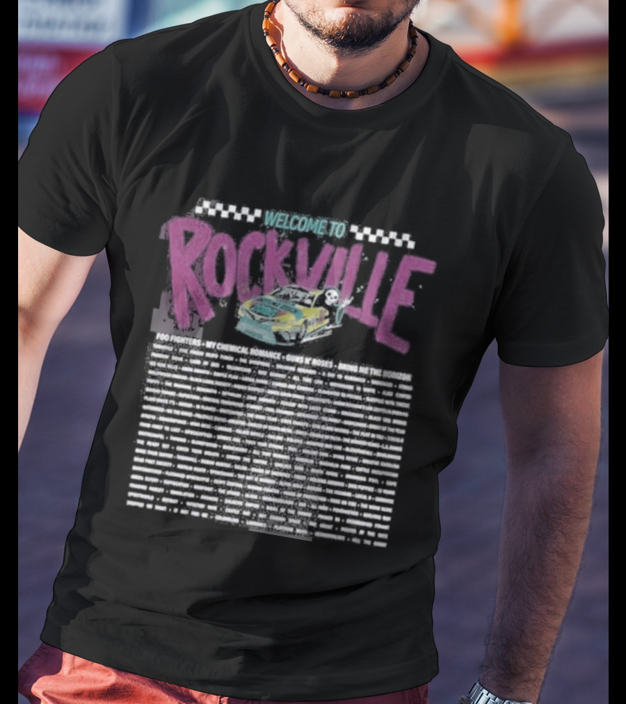 Welcome To Rockville Daytona Beach FL May 7 To 10 2026 Devil Horns Music Festival Lineup T-Shirt