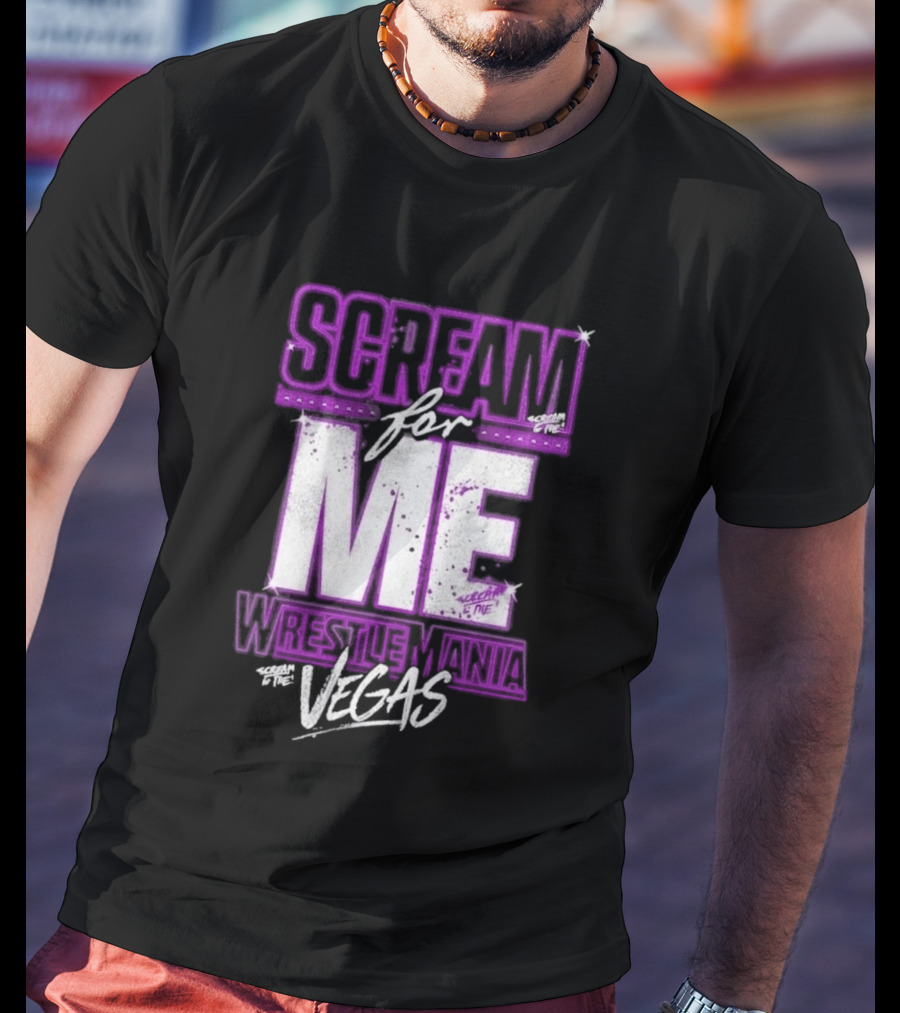 WWE WrestleMania Scream For Me Vegas Paige T-Shirt