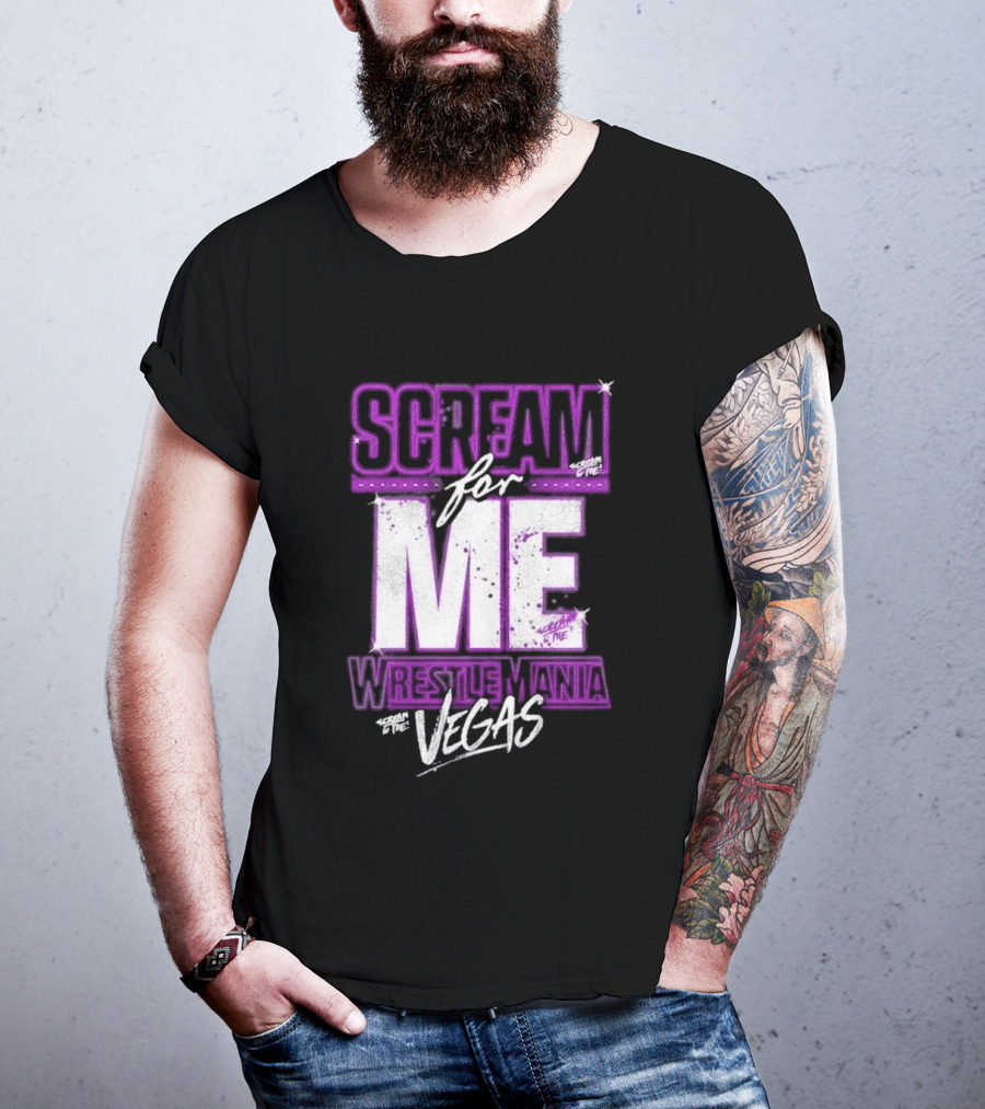 WWE WrestleMania Scream For Me Vegas Paige T-Shirt