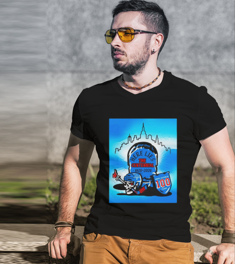 New York Rangers Here Lies The Centennial 1926 2026 Worst Season In 100 Years T-Shirt
