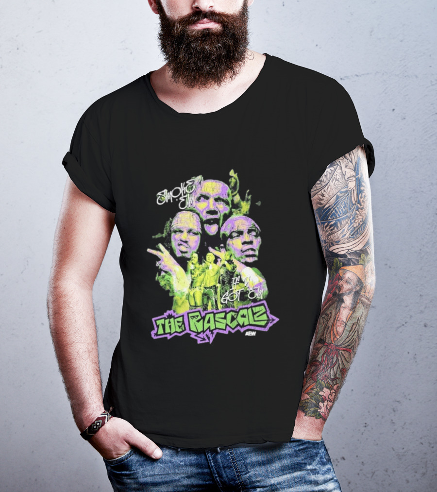 AEW The Rascalz Smoke Em If You Got Em Vibrant Wrestling Crew T-Shirt