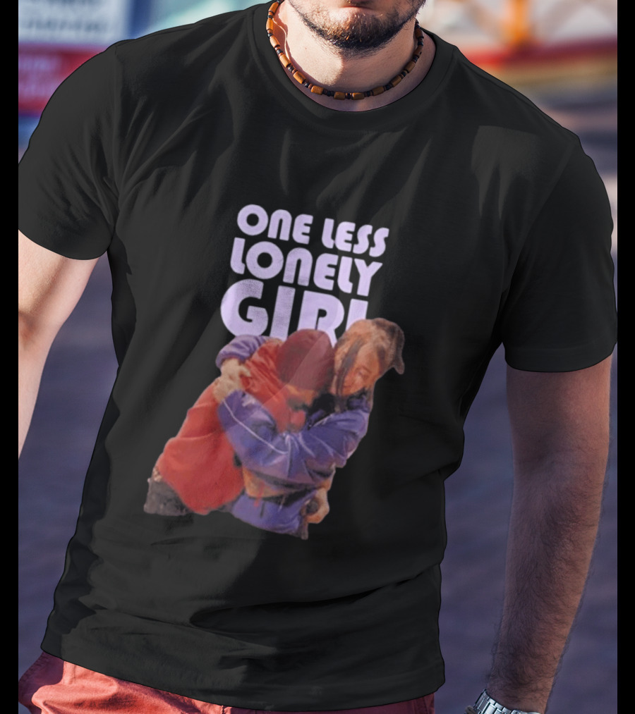 One Less Lonely Girl Billie Eilish Justin Bieber Hug T-Shirt
