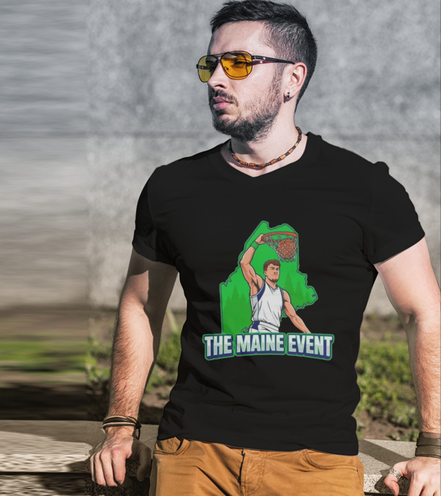 The Maine Event Basketball Dunking Athlete T-Shirt