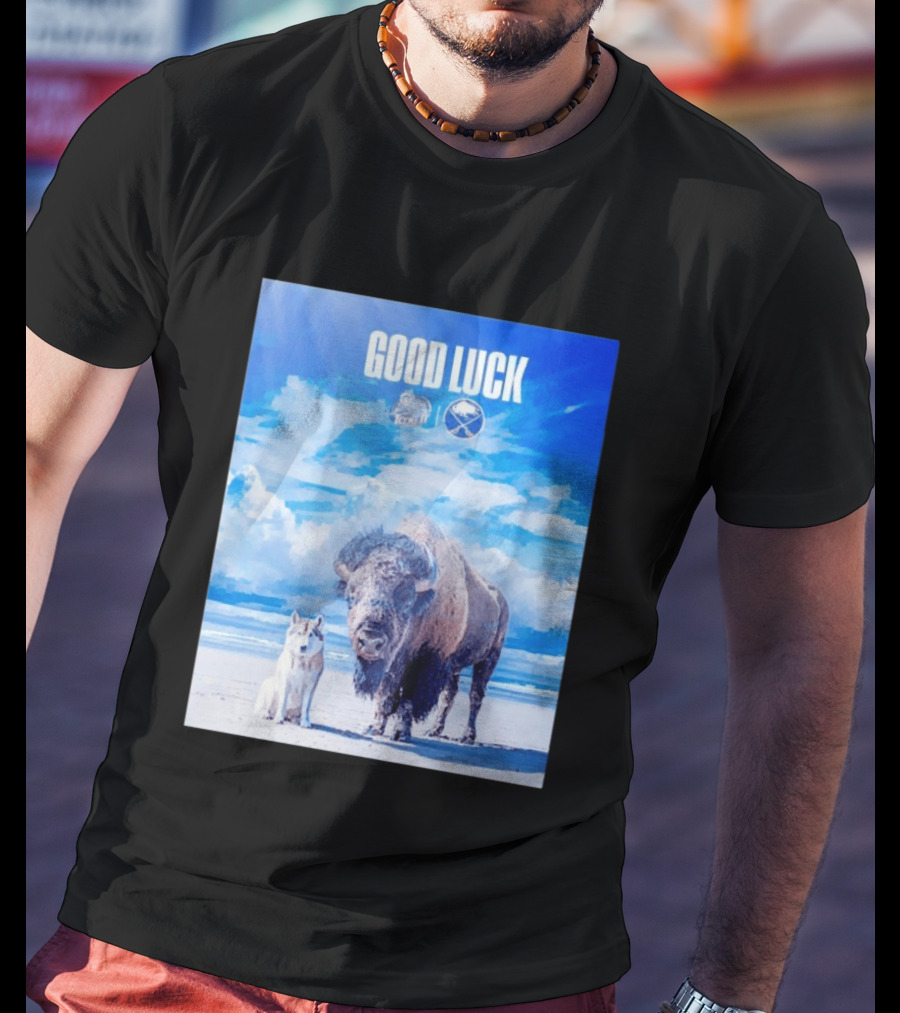 Good Luck Jacksonville Icemen Buffalo Sabres NHL Team Game 1 Buffalo Beach Sky T-Shirt