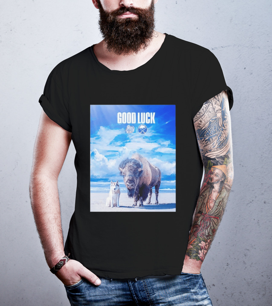 Good Luck Jacksonville Icemen Buffalo Sabres NHL Team Game 1 Buffalo Beach Sky T-Shirt