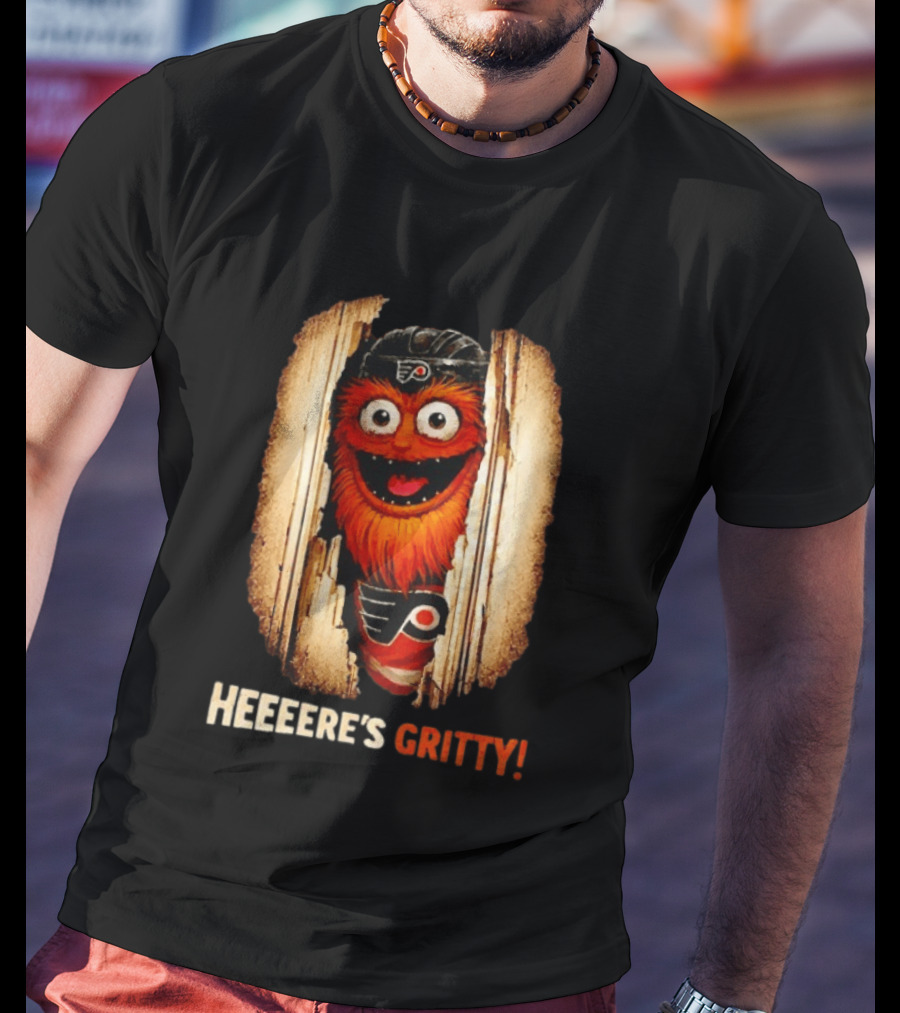 Heeere's Gritty Philadelphia Flyers Hockey T-Shirt