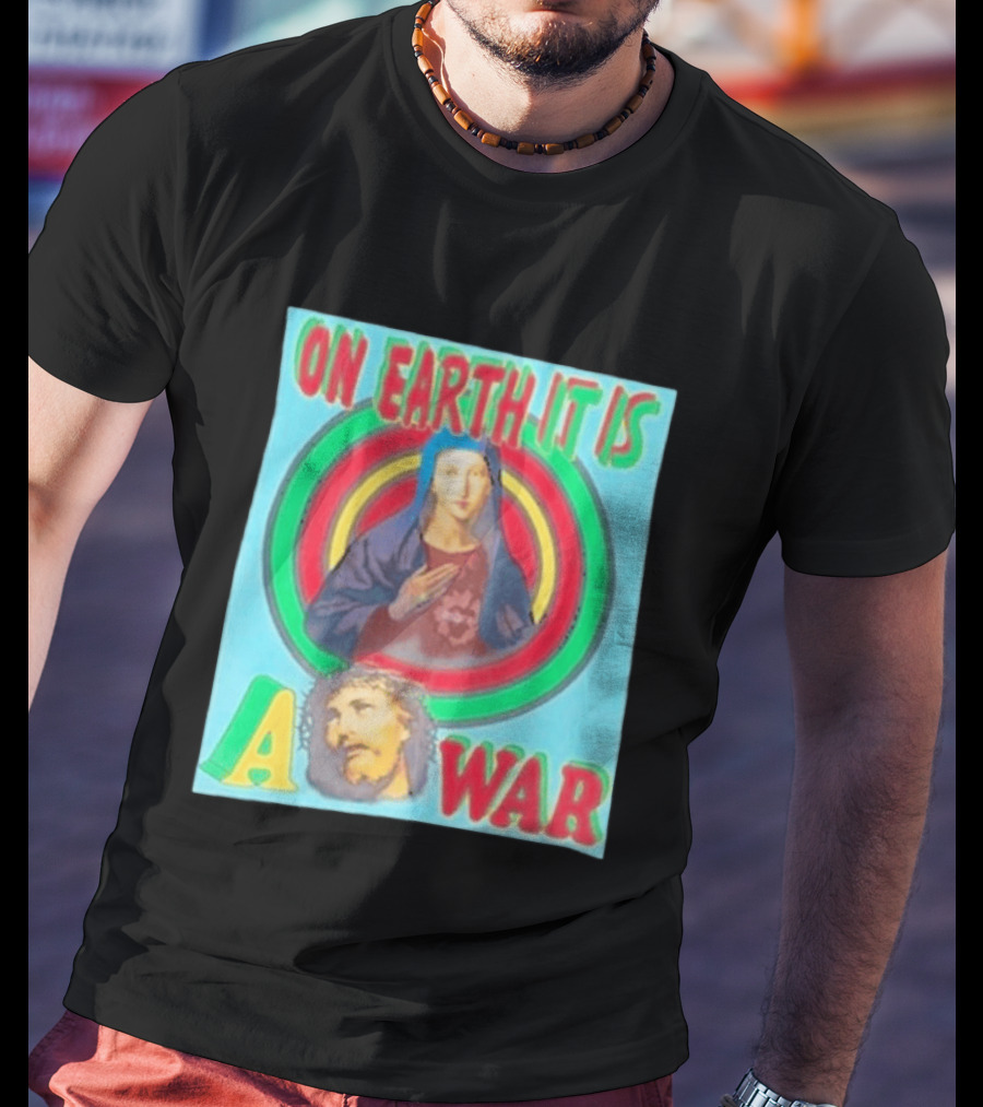Houston Texans Saint Michael On Earth It Is A War T-Shirt