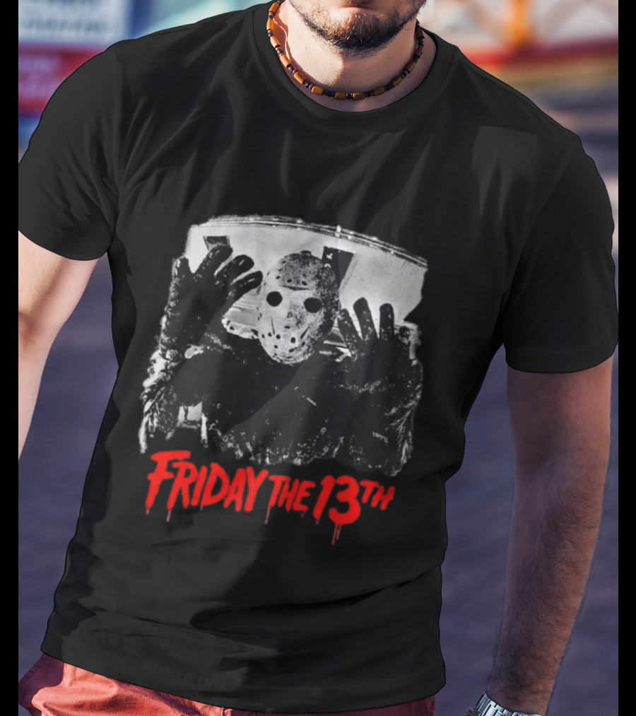 Friday The 13th Jason Voorhees Horror Icon Classic Mask T-Shirt