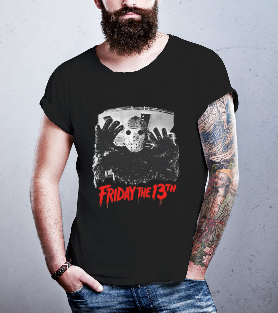 Friday The 13th Jason Voorhees Horror Icon Classic Mask T-Shirt