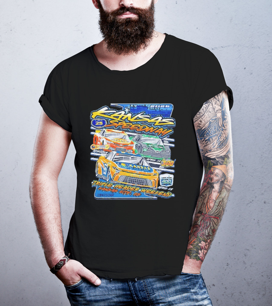 2026 Kansas Speedway NASCAR Triple Header Weekend April 25 Car 400 Kansas City T-Shirt