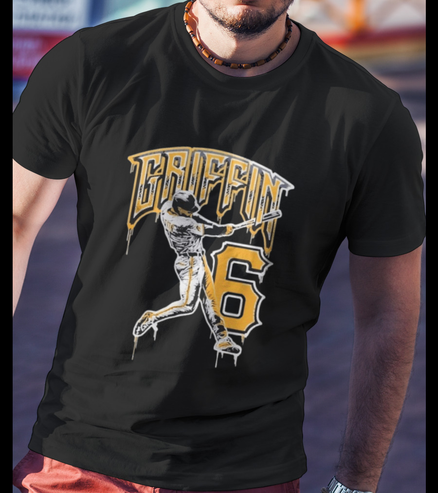 Konnor Griffin 6 Pittsburgh Pirates Dynamic Swinging Player T-Shirt