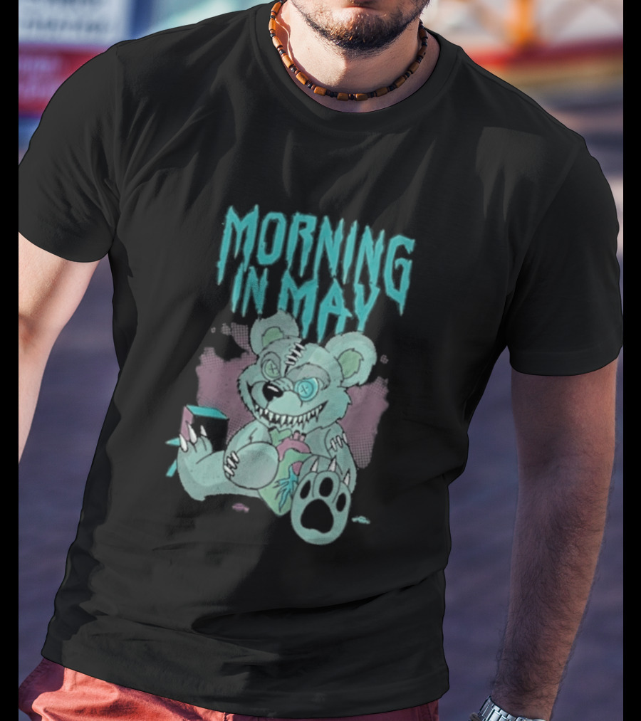 Morning In May Deaddy Bear Pink And Blue Teddy T-Shirt