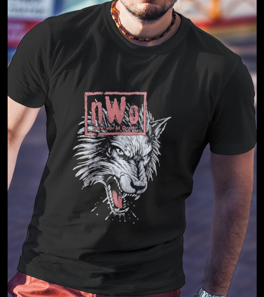 NWO New World Order Wolfpack Vintage Style Wrestling T-Shirt