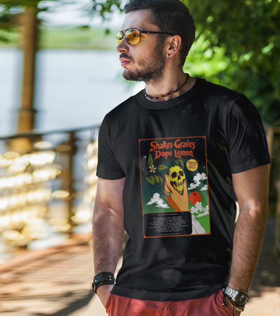 Shakey Graves Dope Lemon Summer Tour 2026 With Texino Support T-Shirt