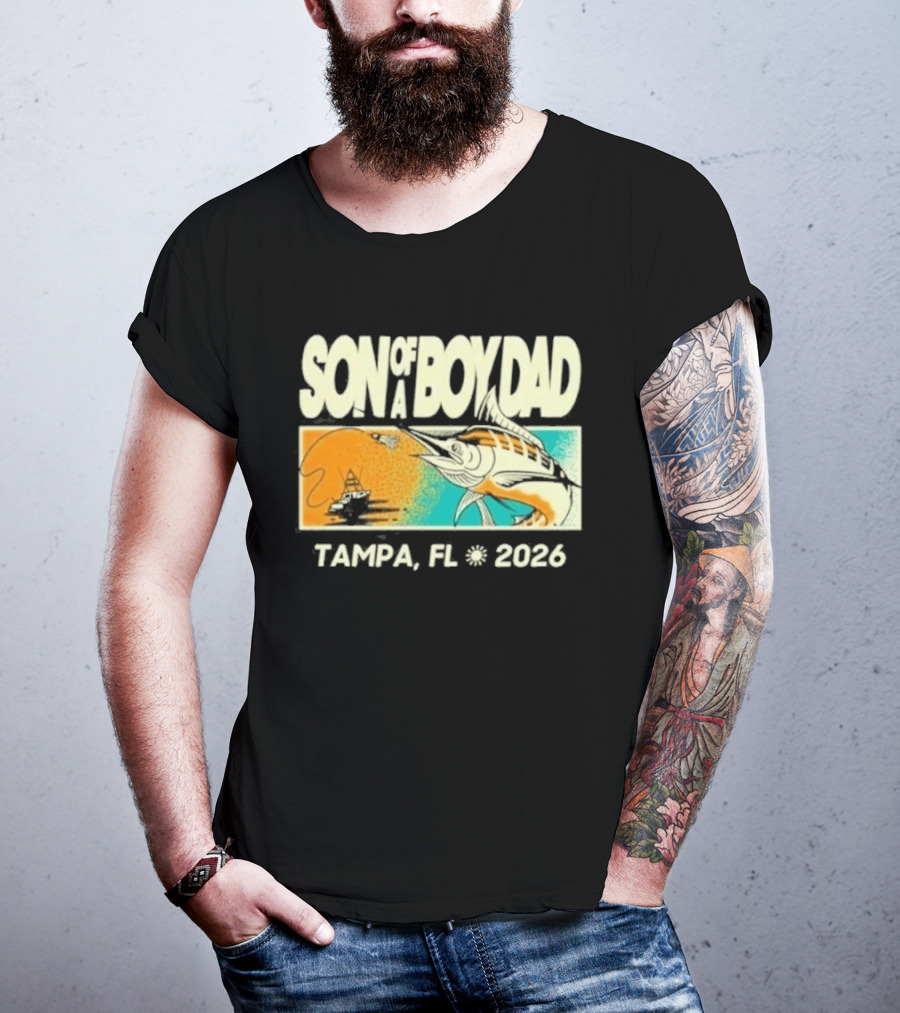 Son Of A Boy Dad Fish Pocket Tampa FL 2026 T-Shirt