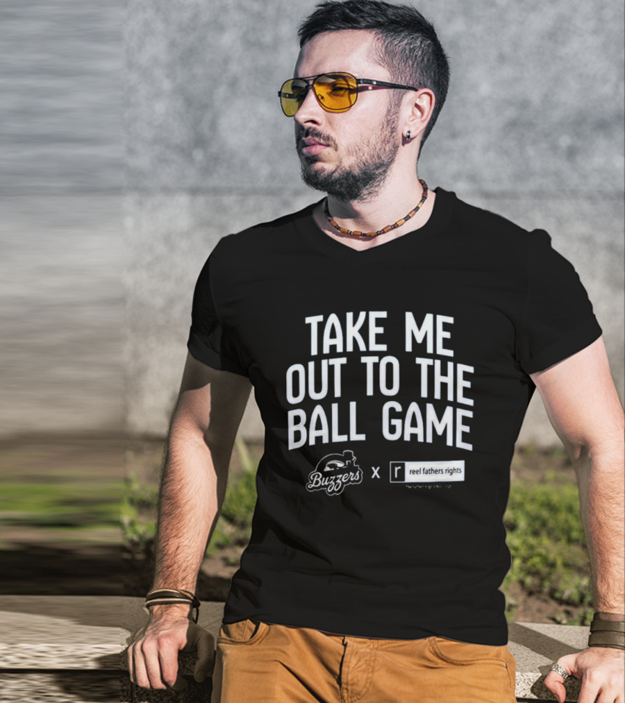 Take Me Out To The Ball Game Buzzers X Reel Fathers Rights Collaboration T-Shirt