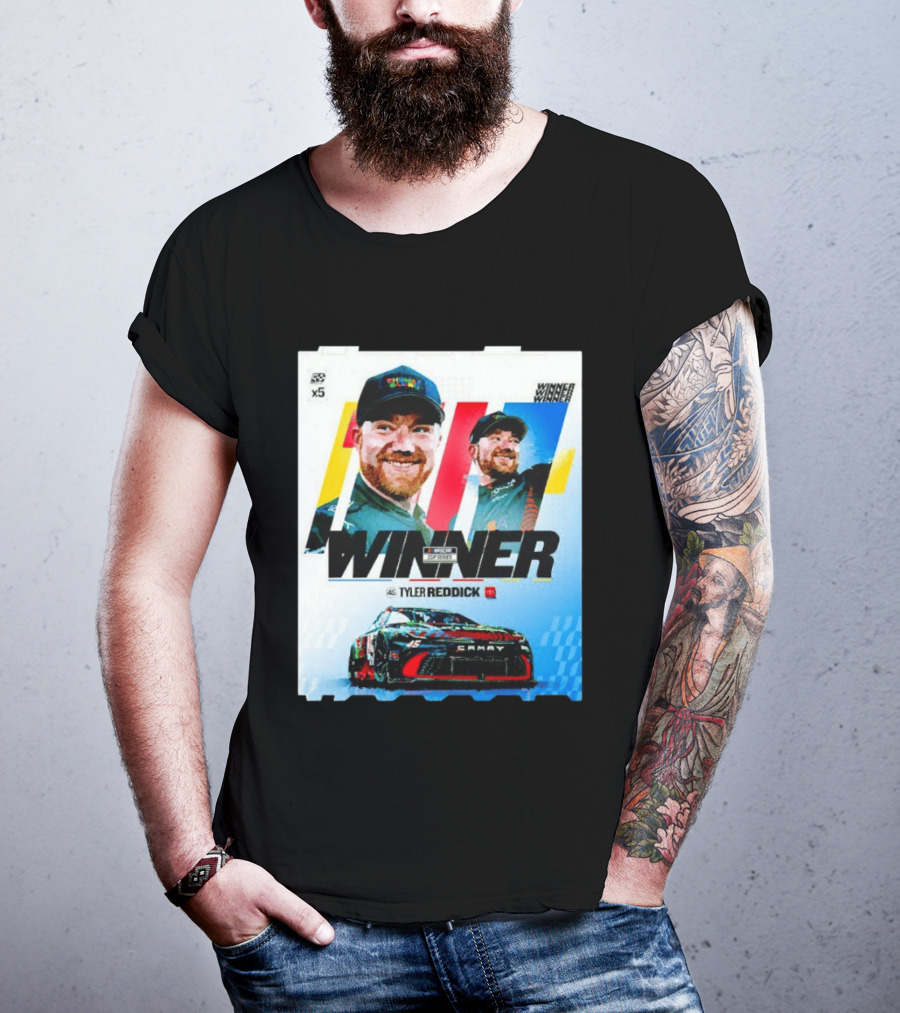 Winner Tyler Reddick NASCAR Kansas Speedway Victory Car Chevrolet Camaro T-Shirt