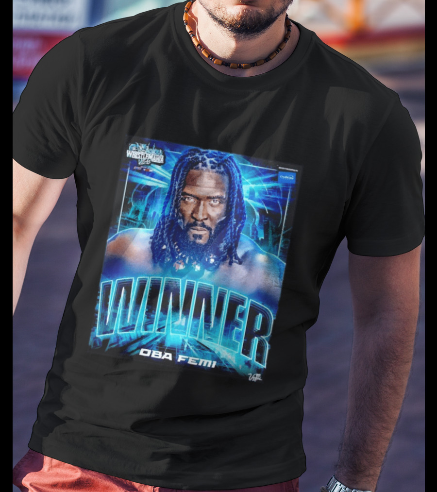 Winner WWE Superstar Oba Femi WrestleMania 42 Vegas Victory T-Shirt