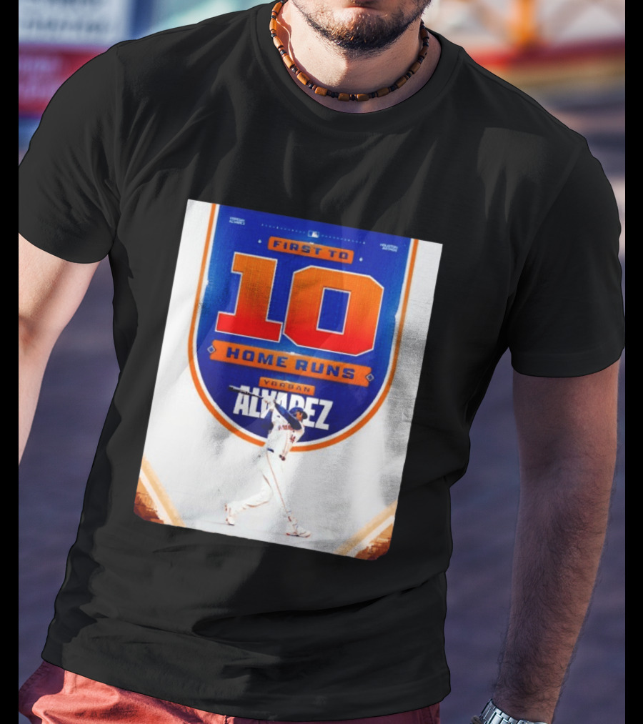 Yordan Alvarez First To 10 Home Runs Houston Astros MLB T-Shirt
