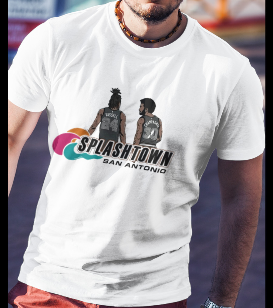 Splashtown San Antonio Devin Vassell 24 Julian Champagnie 30 T-Shirt