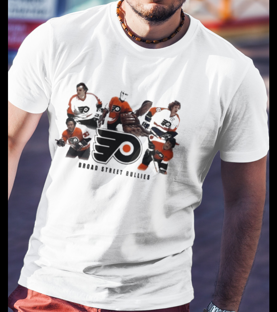 Philadelphia Flyers Broad Street Bullies Flyers Logo Hockey Legends T-Shirt