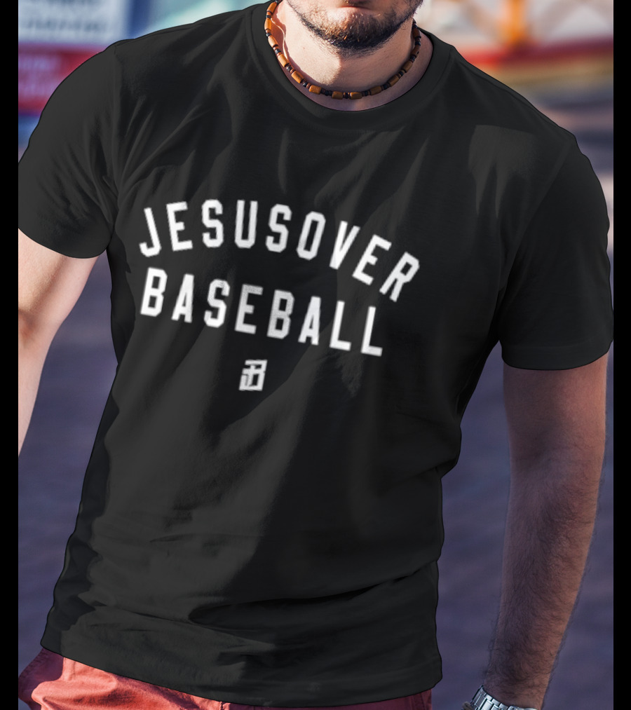 Jesus Over Baseball Alex Call T-Shirt