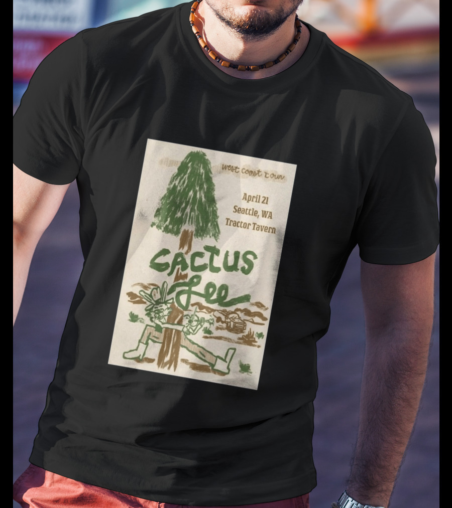 West Coast Tour Cactus Lee Seattle WA Tractor Tavern April 21 2026 T-Shirt