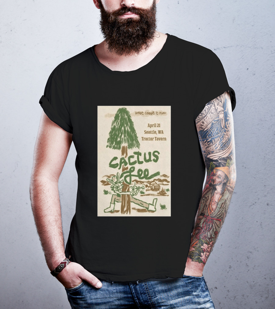 West Coast Tour Cactus Lee Seattle WA Tractor Tavern April 21 2026 T-Shirt