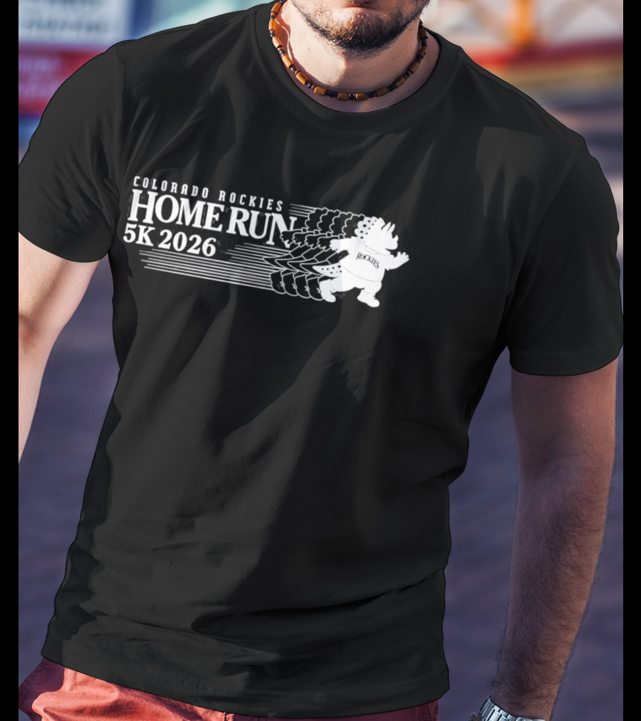 Colorado Rockies Home Run 5K 2026 Running Mascot Event T-Shirt