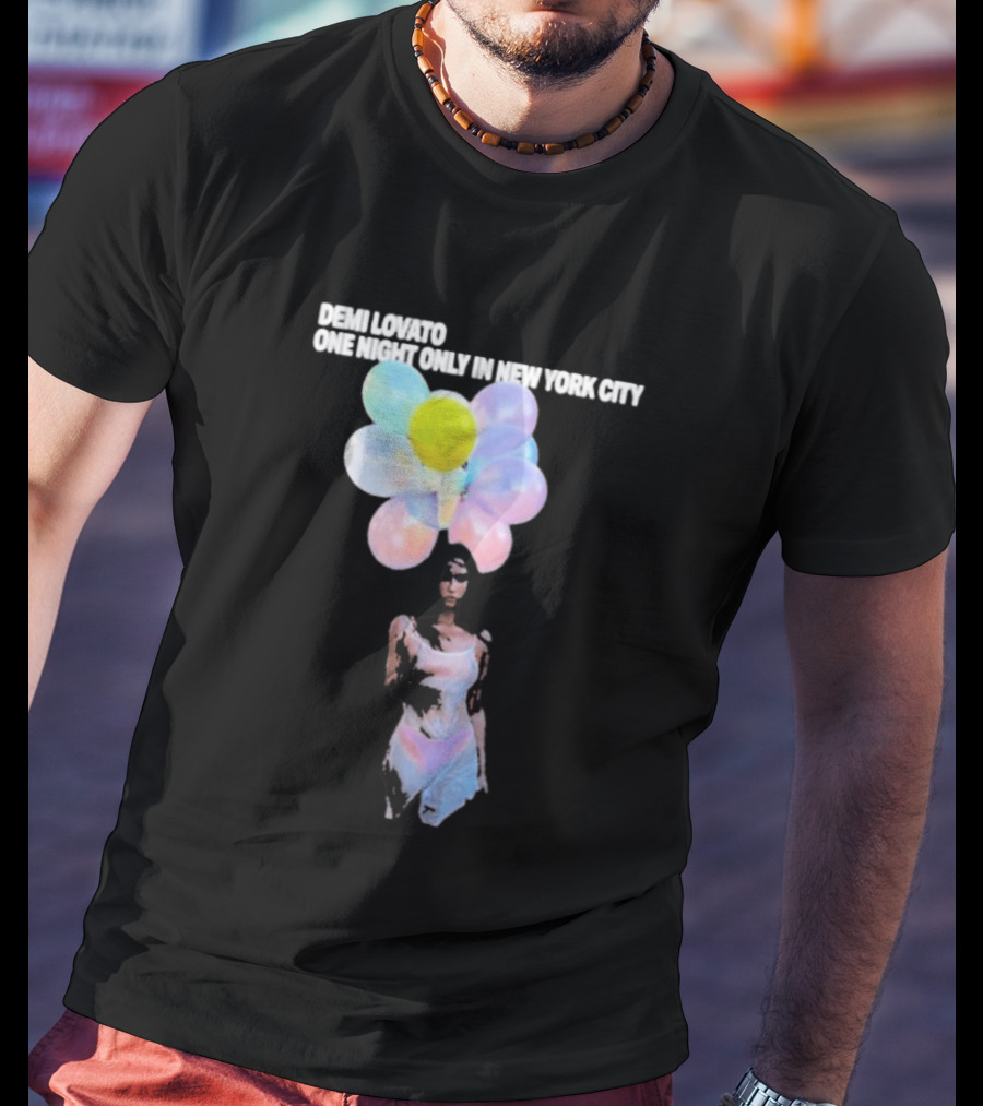 Demi Lovato One Night Only In New York City Colorful Balloons Dress T-Shirt