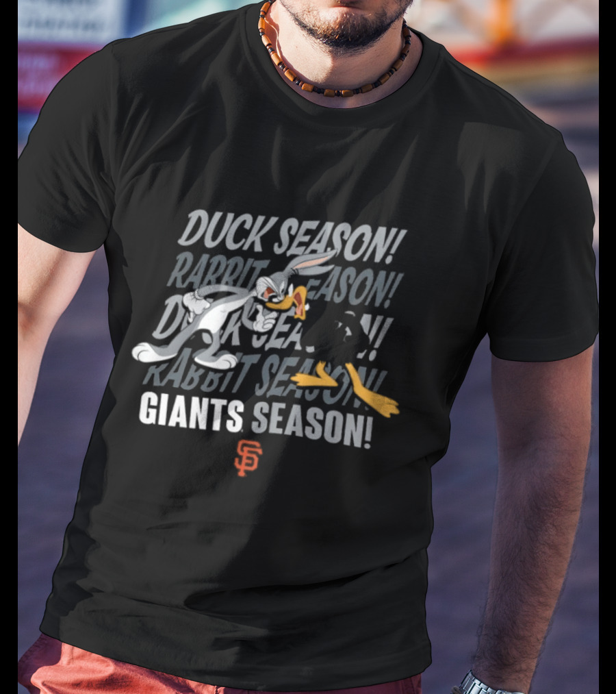 San Francisco Giants Looney Tunes Duck Rabbit Giants Season Bugs Daffy T-Shirt