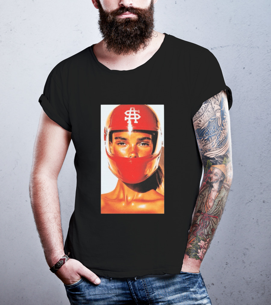 Sauna Sa Race Girl Helmet Icon Red Racing T-Shirt
