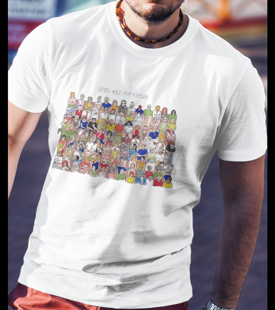 Find The Pit Vipers Crowd Search Puzzle T-Shirt