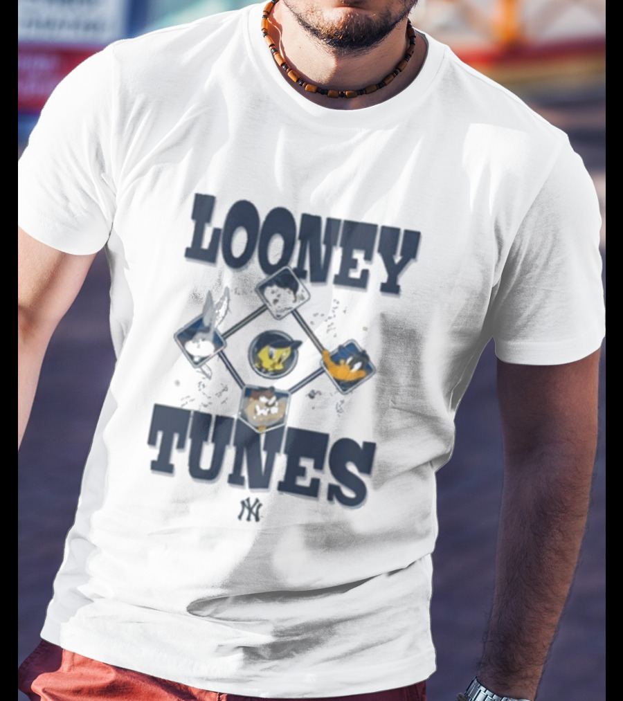 Looney Tunes New Era MLB MiLB Collection Diamond Chrome Bugs Taz Tweety Sylvester T-Shirt