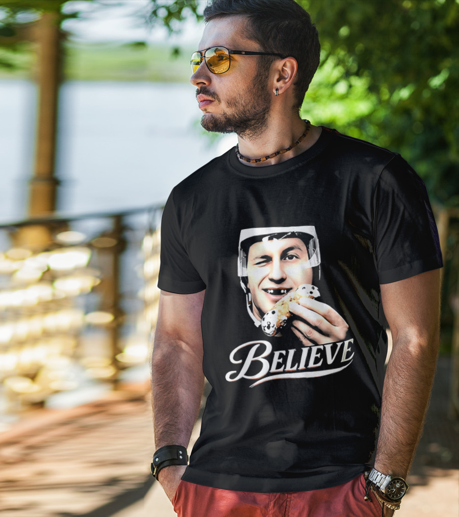 Believe Jack Hughes Big Head Philadelphia Flyers NHL T-Shirt