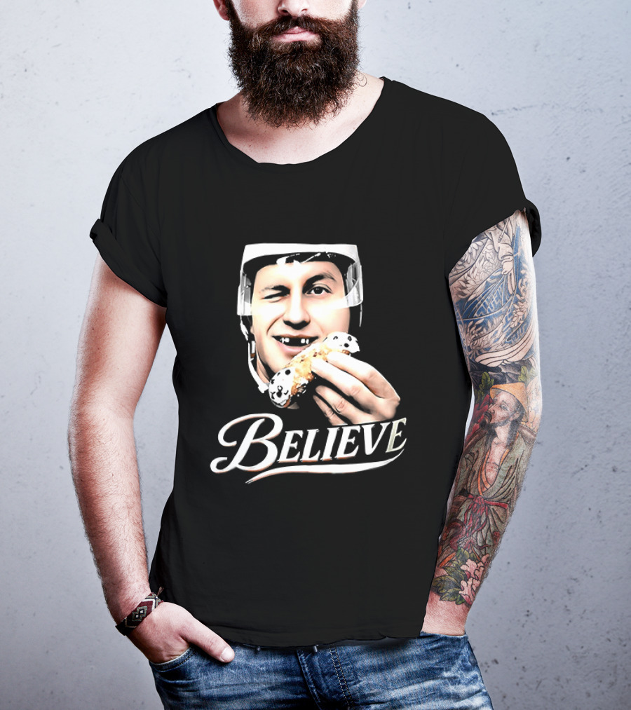 Believe Jack Hughes Big Head Philadelphia Flyers NHL T-Shirt