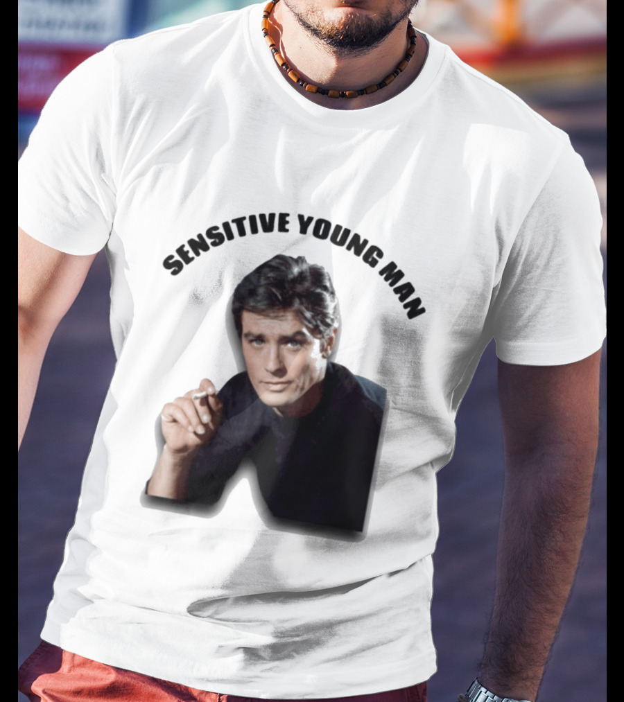 Sensitive Young Man Iconic Actor Cigarette T-Shirt