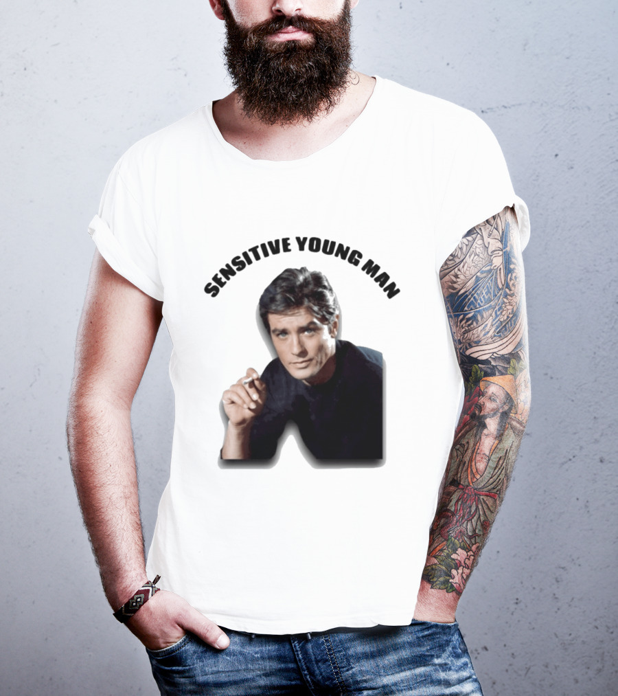 Sensitive Young Man Iconic Actor Cigarette T-Shirt