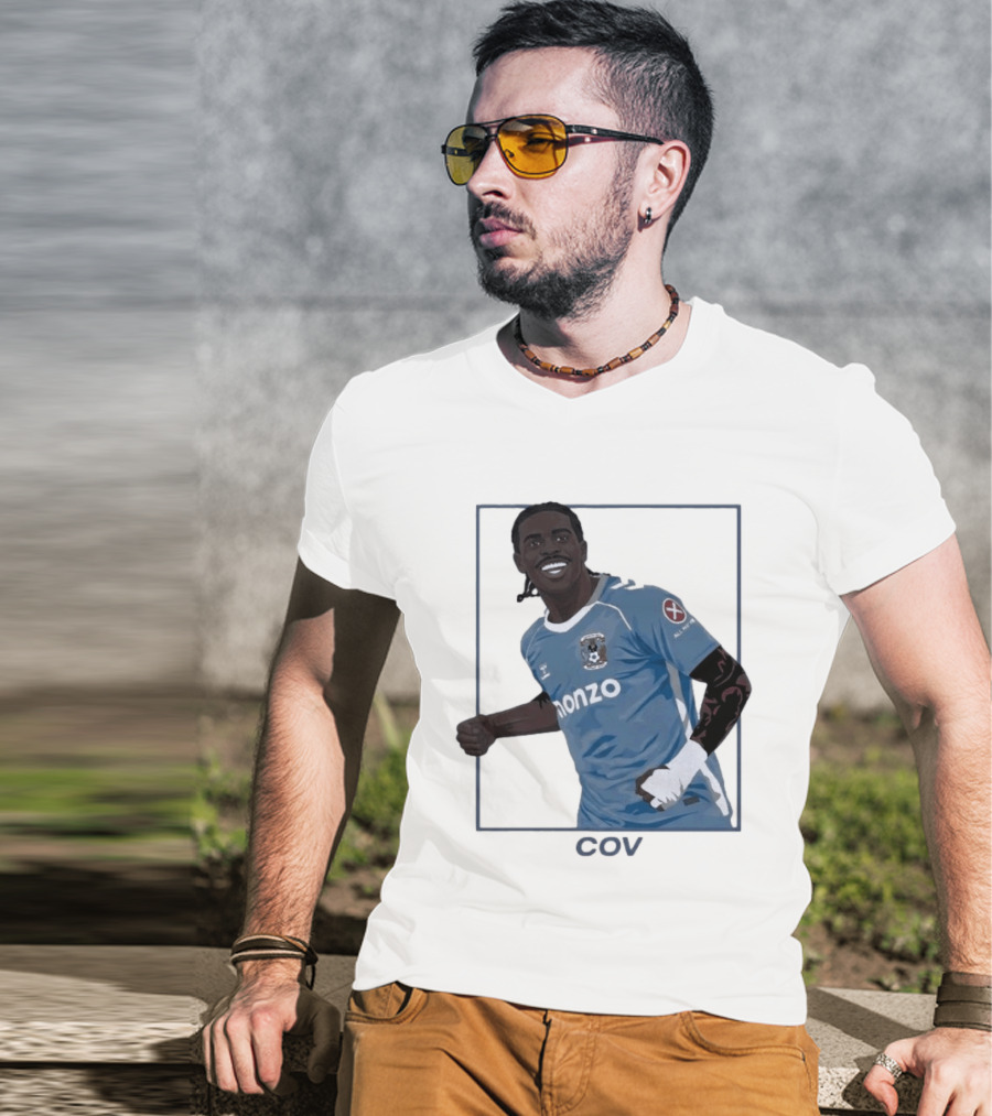 Coventry City FC Haji Wright Monzo Sponsor Premier League Comeback T-Shirt