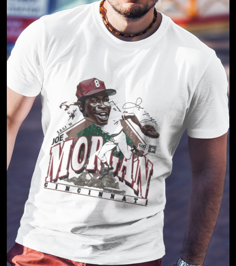 Joe Morgan Cincinnati Bruce Stark Collection 1981 T-Shirt