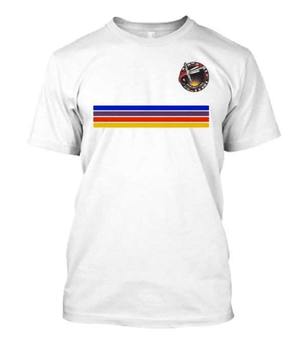 Ryan Gosling Project Hail Mary Mission Patch Rainbow Stripes T-Shirt