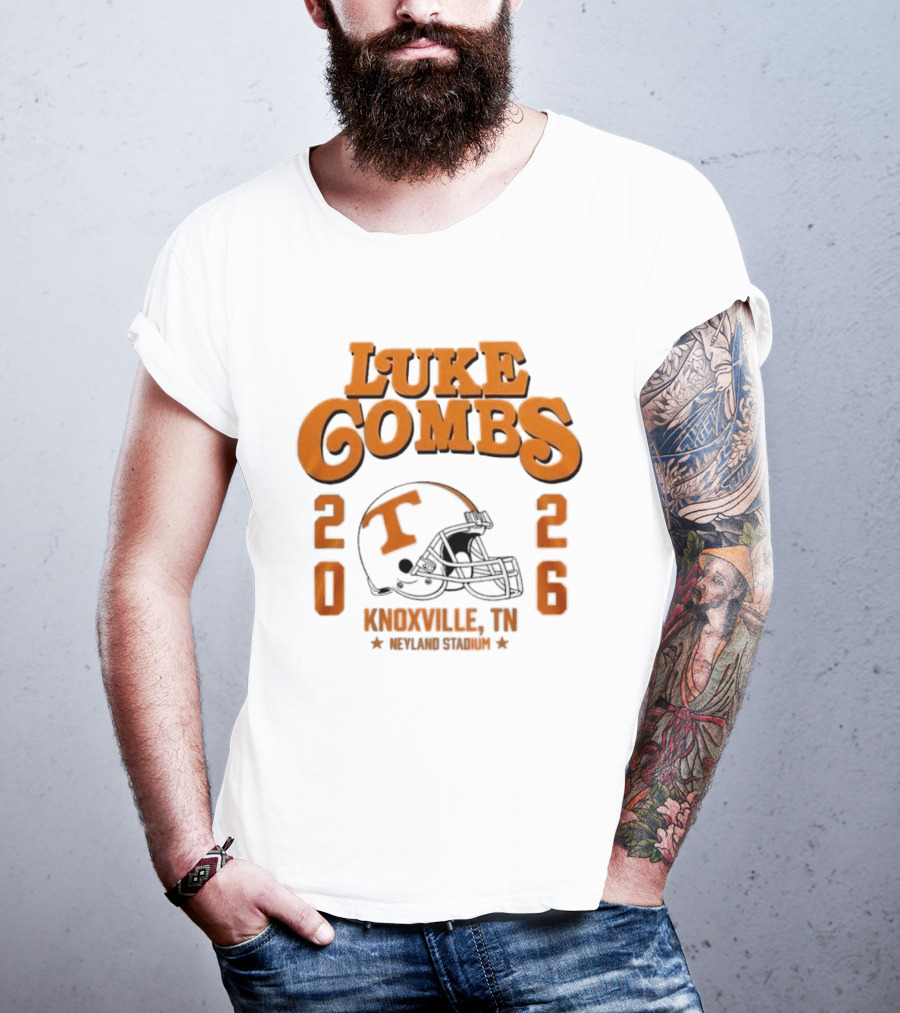 Luke Combs Tennessee Volunteers Knoxville Concert 2026 Stadium Tour T-Shirt