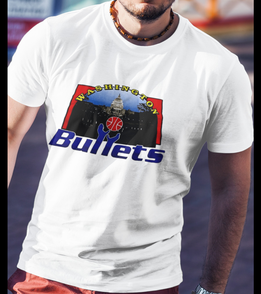 Washington Bullets Capitol Basketball T-Shirt