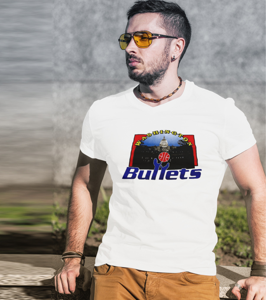 Washington Bullets Capitol Basketball T-Shirt