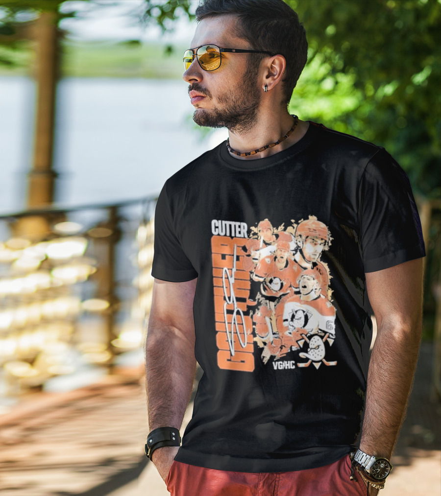 Anaheim Ducks Cutter The Sniper Hockey Collage 2026 T-Shirt