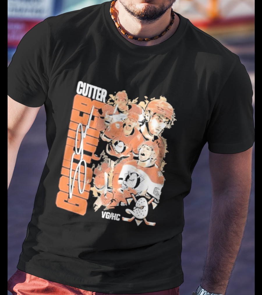 Anaheim Ducks Cutter The Sniper Hockey Collage 2026 T-Shirt
