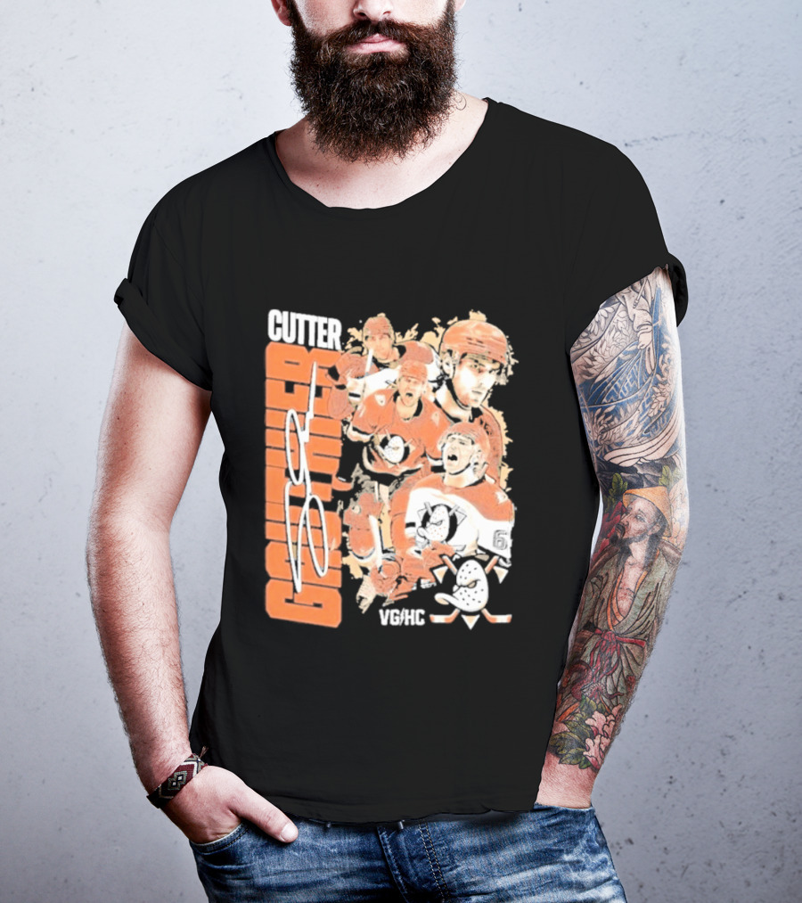 Anaheim Ducks Cutter The Sniper Hockey Collage 2026 T-Shirt