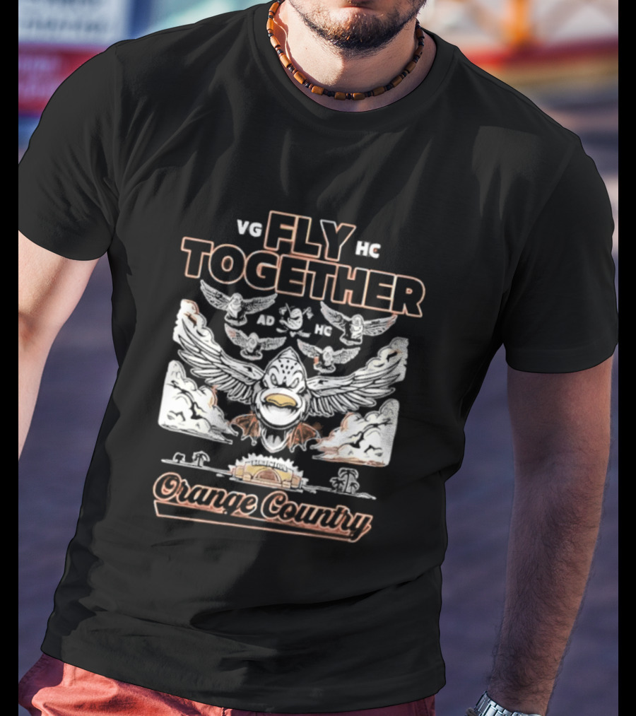 Anaheim Ducks Fly Together Formation Orange County 2026 T-Shirt